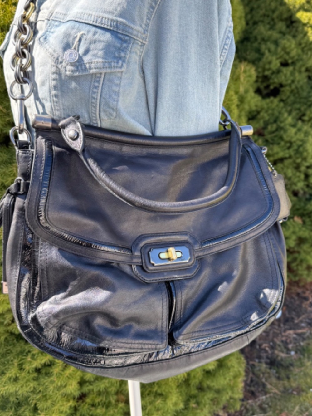 Coach Limited Edition Flagship Chelsea Dowel Flap Satchel - 17782